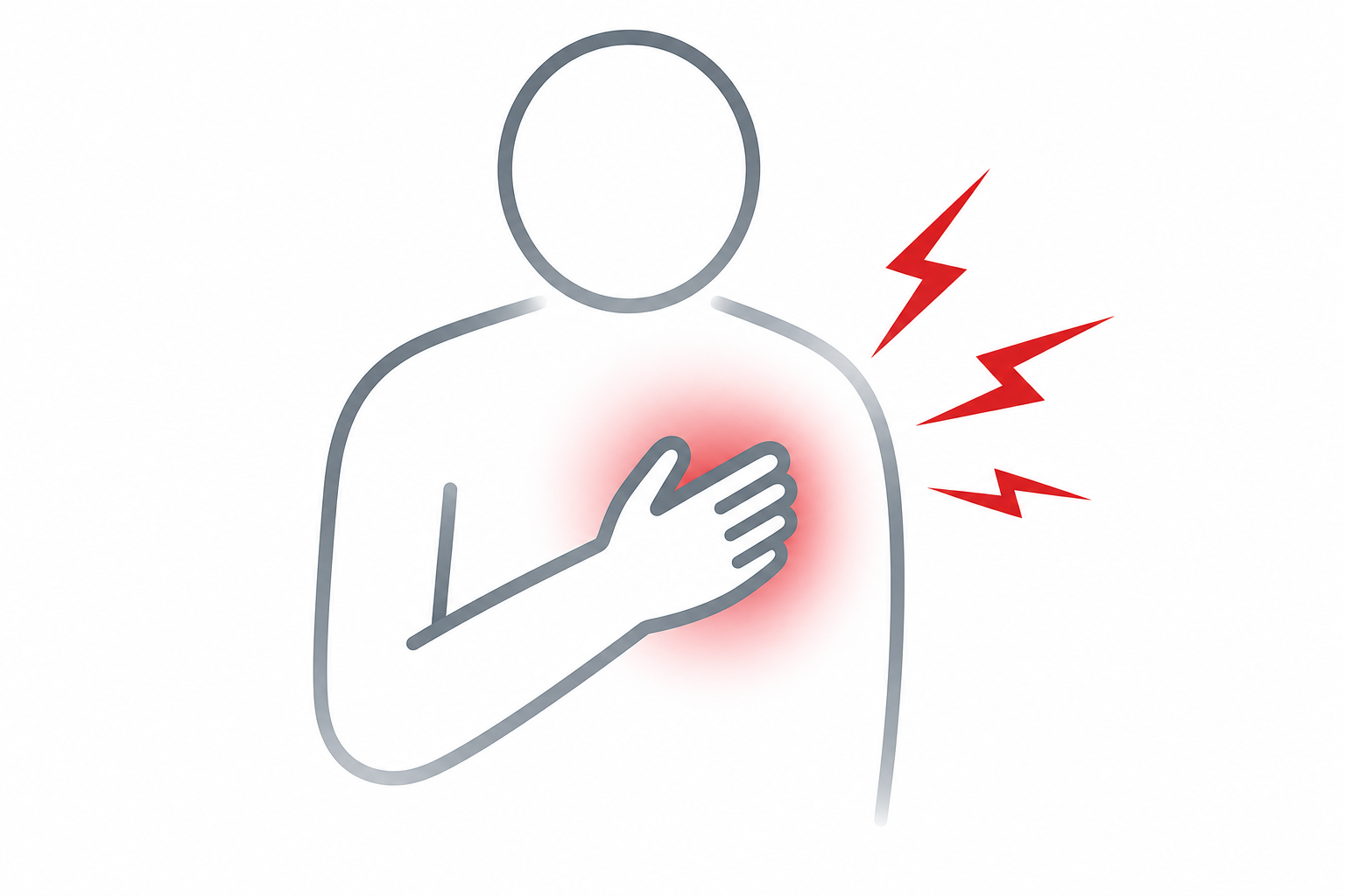 Illustration von Angina pectoris